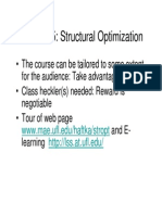 EGM6365: Structural Optimization EGM6365: Structural Optimization