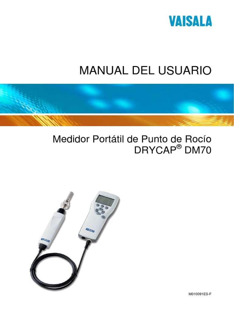 DM70 Manual Spanish | PDF | Calibración | Humedad