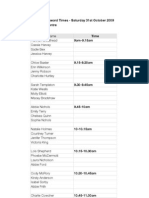 Scholarship Award Times