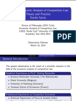Essays On Economic Analysis of Competition Law: Theory and Practice (Ph.D. Dissertation Defence)