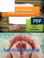 Tokoh Pendidik Dalam Pembinaan Modal Insan