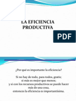 La Eficiencia Productiva 060411