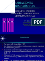 Variaciones Cromosomicas