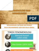 Fenomenologi Dan Hermeunitik