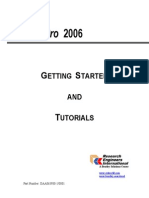 STAAD Pro 2006 Getting Started Tutorials