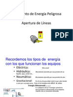 Aislamiento de Energía Peligrosa-Apertura de Líneas - Contr