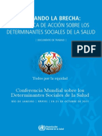 OMS 2011 Cerrando la brecha La politica de acción sobre los determinantes sociales de la salud