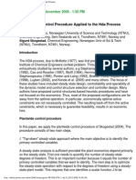 Plantwide Control Procedure for HDA Process