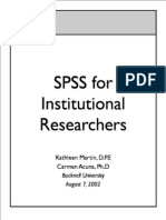 SPSS Manual