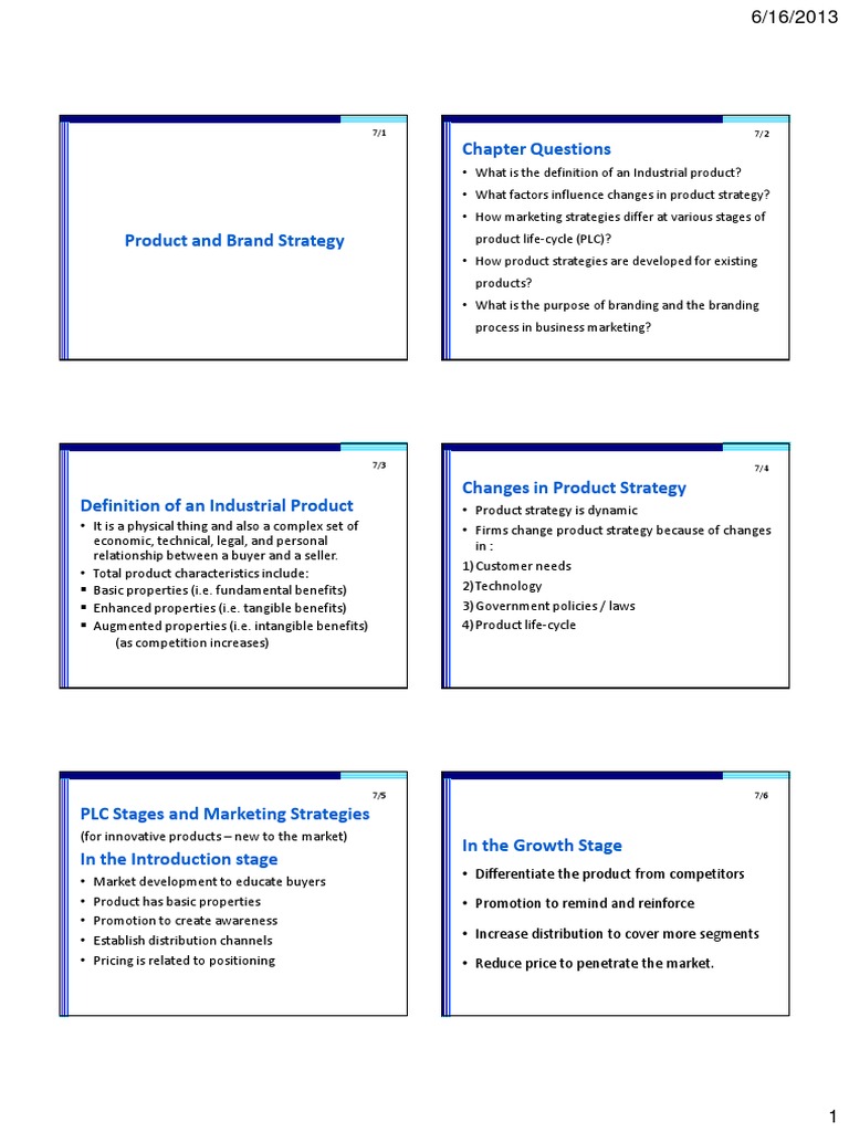 Product And Brand Brand Marketing Strategy