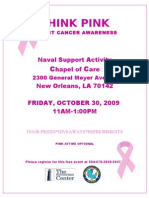 Breast Cancer Awareness Event Oct 30, 2009