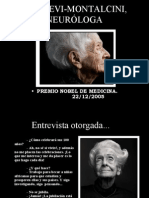 Entrevista A Rita Levi-Montalcini Premio Nobel Medicina 1986