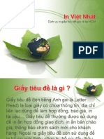 In giấy tiêu đề giá rẻ tại HCM - Việt Nhật