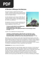 A Review of Mosque Architecture