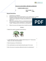 CBSE Class 12 Biology Sample Paper-03 (For 2014)