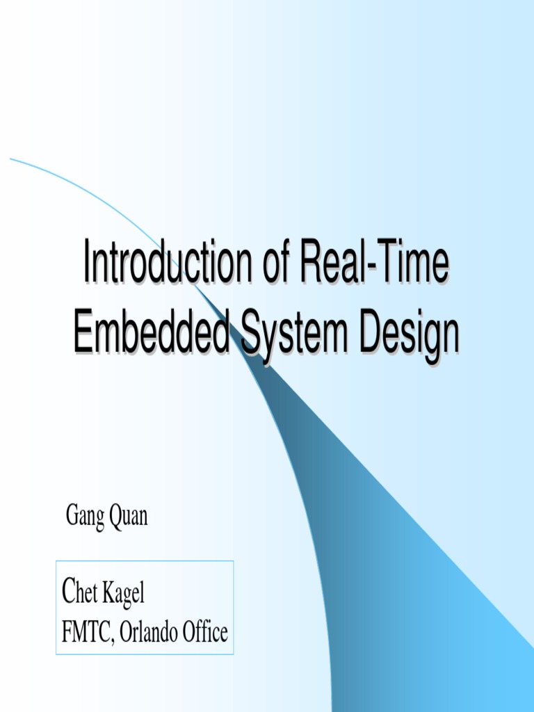 Real Time Embedded Systems | PDF | Embedded System | Integrated Circuit