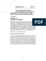 The Relationship Between Body Weight Exterior Measurments in Domestic Ostriches During The First Four Months After Hatching - A. Kurtenkov