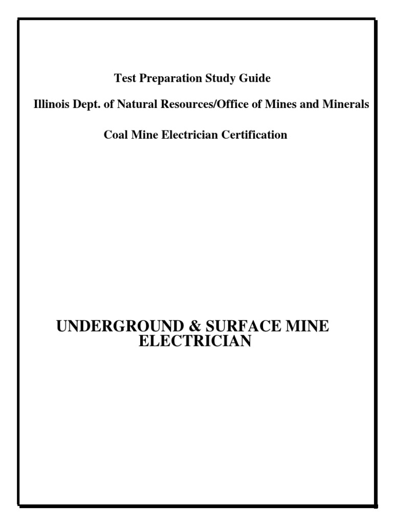 Mine Electrical Study Guide PDF Series And Parallel Circuits Electric Current