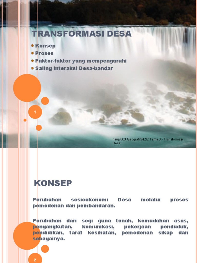 Transformasi Desa Modul Geografi 942 2 Stpm Pdf