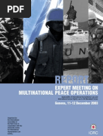 Download Report of the Expert Meeting on Multinational peace operations Applicability of International Humanitarian Law and International Human Rights Law to UN Mandated Forces by International Committee of the Red Cross SN21699396 doc pdf