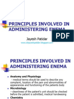 Administering Enema POWERPOINT GIVING ENEMA TO PATIENT, FOR PATIENT WITH GASTROINTESTINAL DISORDERS .. LECTURES, PRINCIPLES AND PROCEDURES