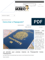 Como Tirar o Passaporte_ - Mochileiros Pelo Mundo