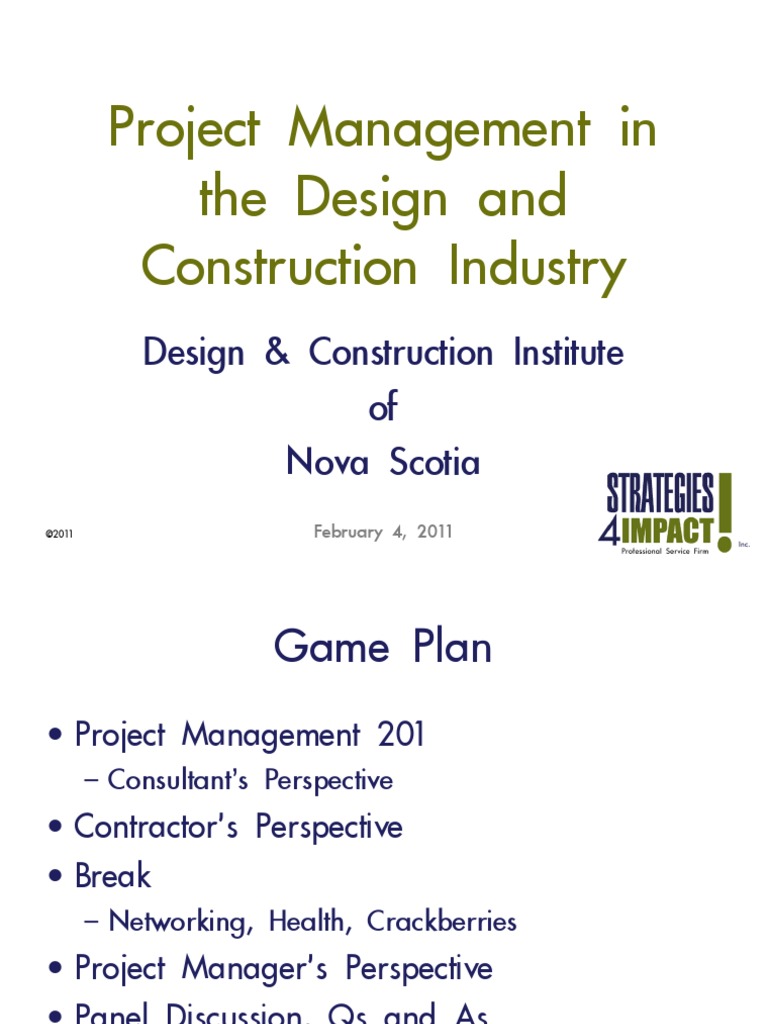 Construction Industry Institute PDF Project Management Architect