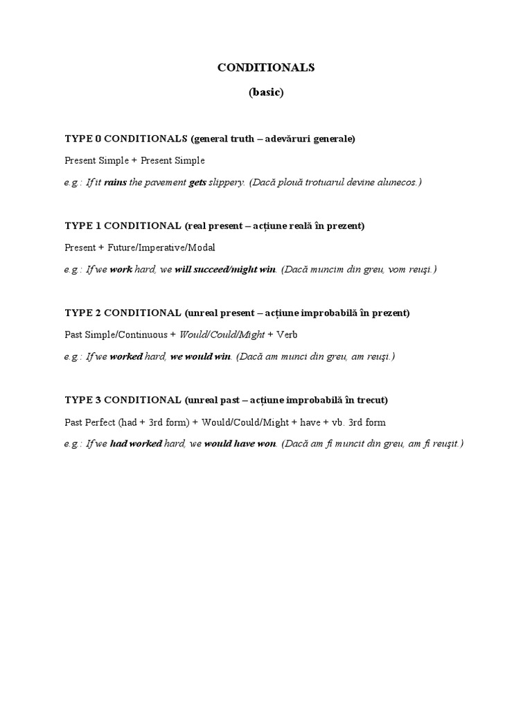 Conditionals (Basic) : Present Simple + Present Simple | PDF