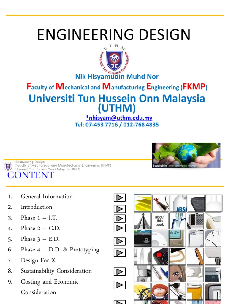 Engineering Design 2 [UTHM] | Engineering Design Process | Survey ...