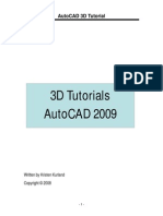 3D AutoCAD 2009 Tutorial