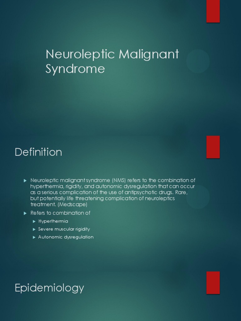 Neuroleptic Malignant Syndrome Overview | PDF | Antipsychotic ...