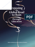 Exposing the Global Road to Ruin through Education