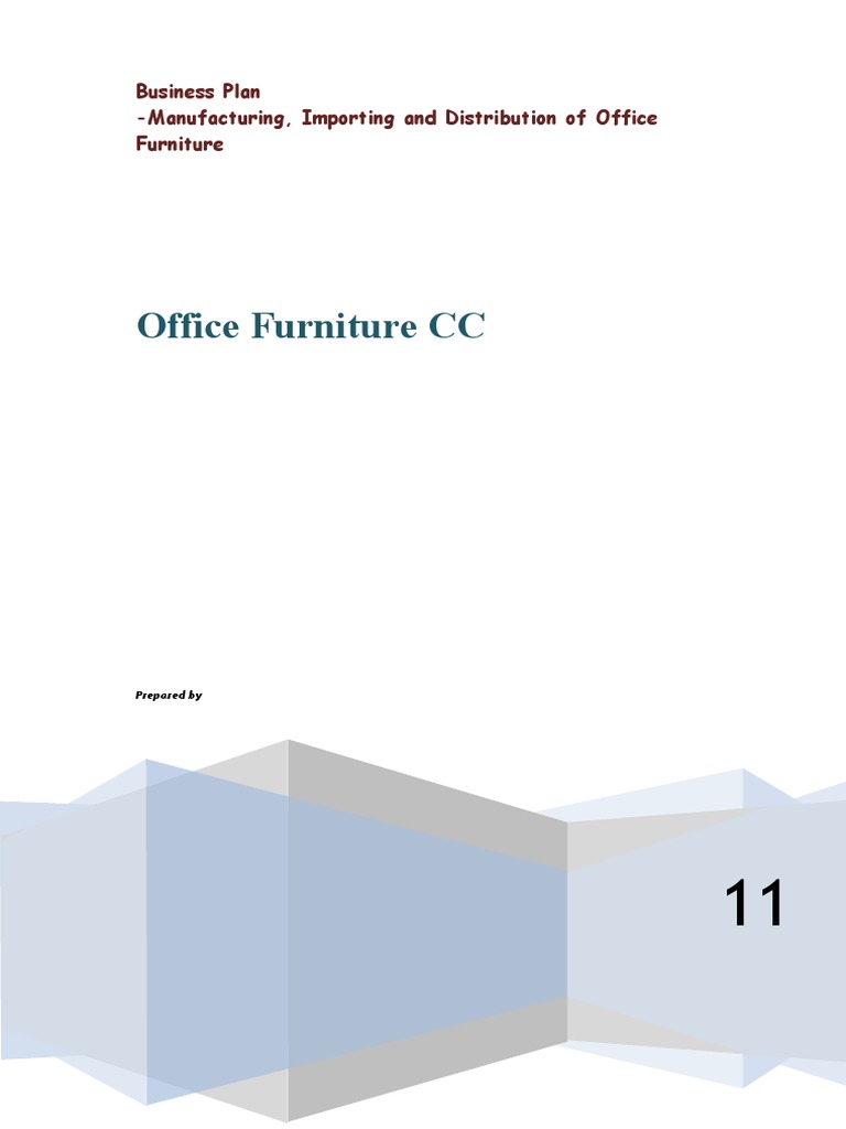 office furniture manufacturing business plan