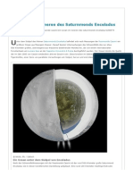 Raumsonde Cassini - Ein Ozean Im Inneren Des Saturnmonds Enceladus