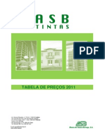 Tabela Preços - ASB Tintas 2011 - PDF