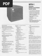 MTH-1 Engineering Data Sheet