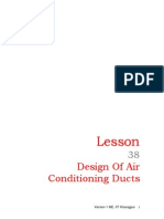 Design of Air Conditioning Ducts: Lesson