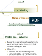 Eco - Labeling: Name of Industry