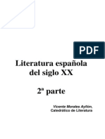 Literatura Española Del Siglo XX 2da Parte