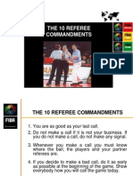 Differences of Internatonal Officiating: The 10 Referee Commandments