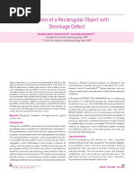 Simulation of a Rectangular Object With Shinkage Defect