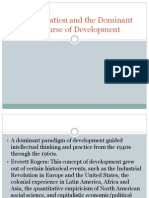 Modernization and The Dominant Discourse of Development