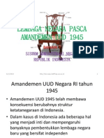 Lembaga Negara Pasca Amandemen UUD 1945