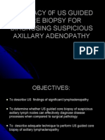 Accuracy 0F Us Guided Core Biopsy For Diagnosing Suspicious Axillary Adenopathy