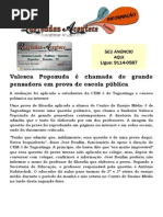 Valesca Popozuda é chamada de grande pensadora em prova de escola pública