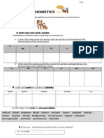 Phonetics Invictus Student's Worksheet