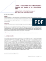 La Producción Del Tejido en La Prehistoria y Protohistoria en El Mediterráneo PDF