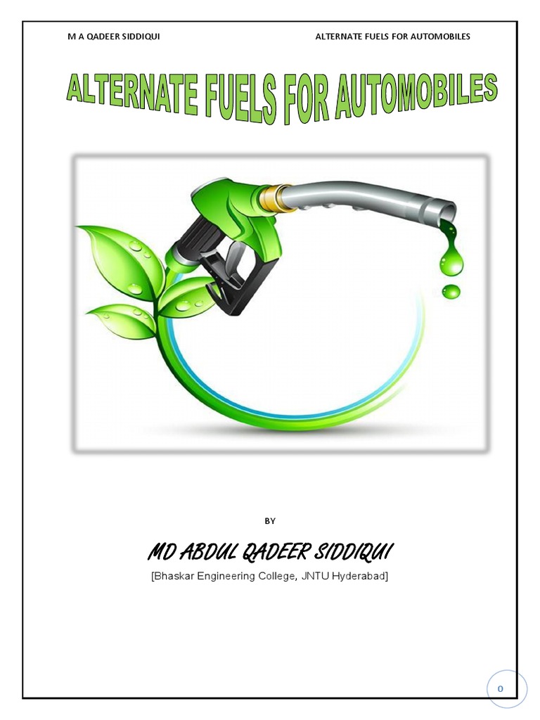 ALTERNATE FUELS FOR AUTOMOBILES BY M A QADEER Natural Gas