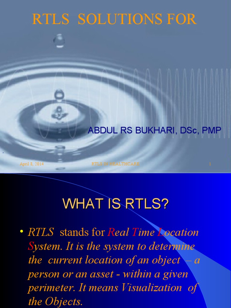 RTLS Solutions for Healthcare Efficiency | PDF | Technology & Engineering