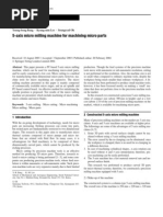 Download 5-Axis Micro Milling Machine for Machining Micro Parts by rajrythms SN21706464 doc pdf